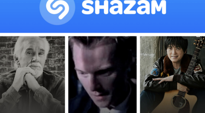 街中で音楽認識アプリShazamを稼働させ Kenny Rogers, Sheena Easton – Ronan Keating – 押尾コータロー のデータにアクセスして曲を改めて楽しめた♪（Shazam #129）